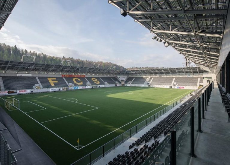 150%-PlusEnergie-Fussballstadion in Schaffhausen